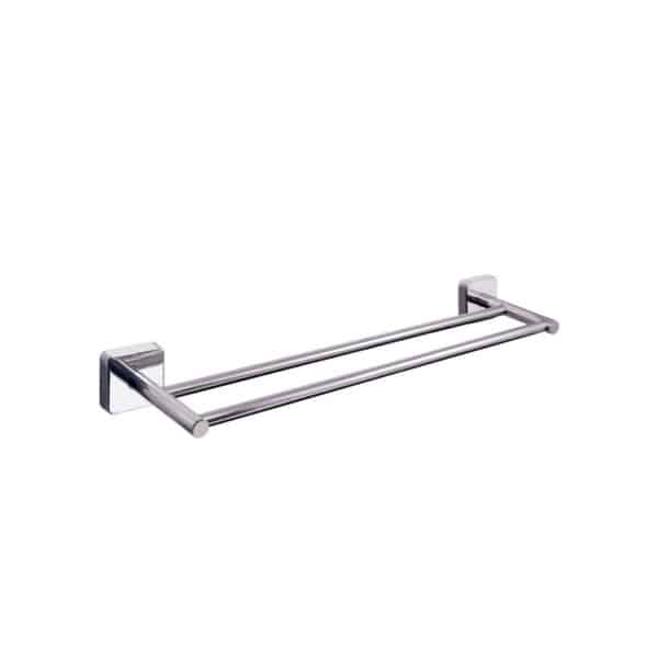 Πετσετοκρεμάστρα διπλή QUATTRO 4252 Χρωμέ KARAG 50cm - Image 1