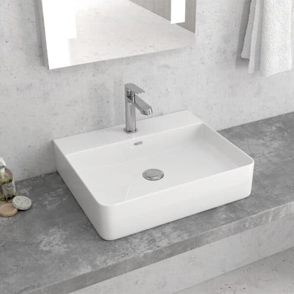 Νιπτήρας επικαθήμενος LT 2173-S KARAG 50x42x12cm - Image 1