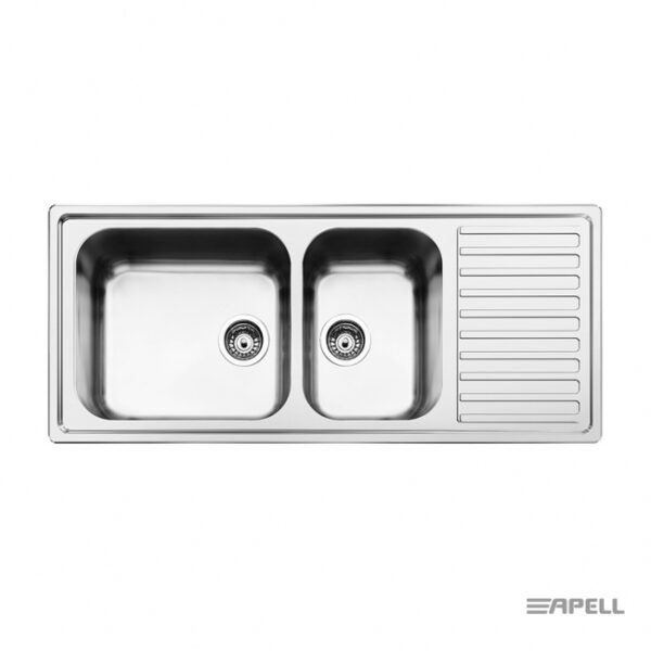 Νεροχυτης Anniversario 116χ50 Apell Inox Λειο - Image 1