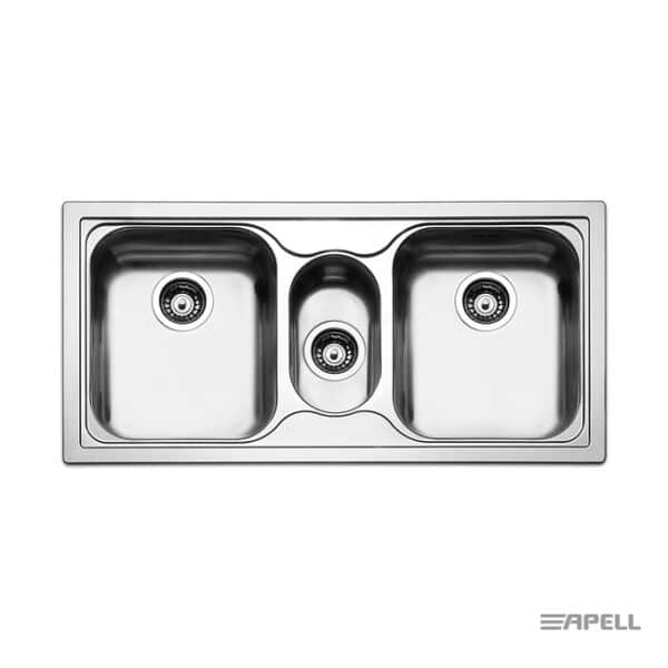 Νεροχυτης Anniversario 100χ50 Apell Inox Λειο - Image 1