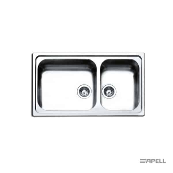 Νεροχυτης Anniversario 86χ50 Apell Inox Σαγρε - Image 1