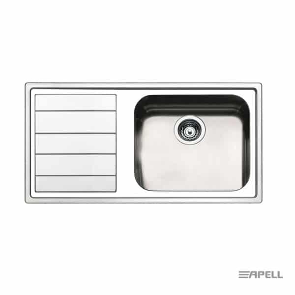 Νεροχυτης Linear 100x50 Apell Inox Λειο Left - Image 1