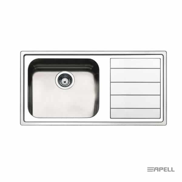 Νεροχυτης Linear 100x50 Apell Inox Λειο Right - Image 1