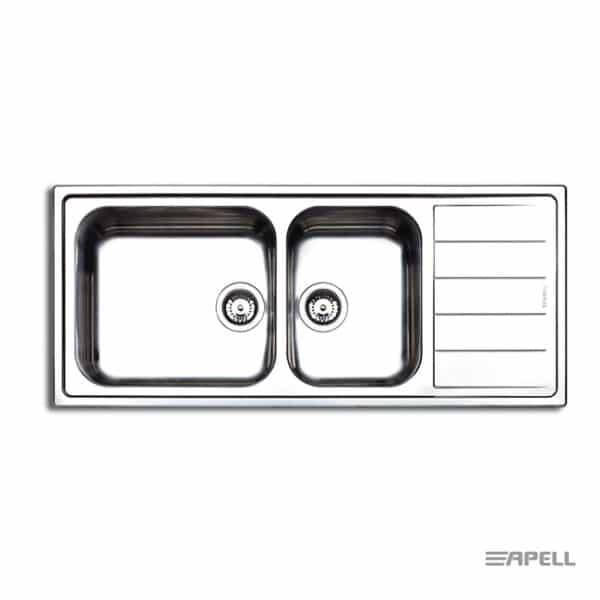 Νεροχυτης Linear 116χ50 Apell Inox Λειο - Image 1