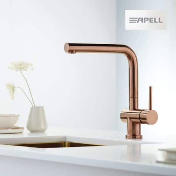 Μπαταρια Νεροχυτη Apell Inox Pvd Copper (Rame) - Image 1