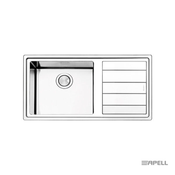 Νεροχυτης Linear Plus 100x50 Apell Inox Λειο Right - Image 1