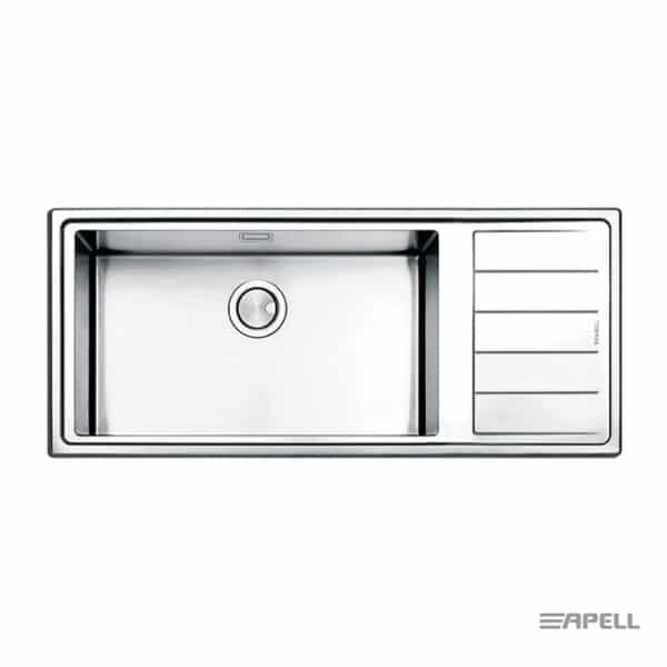 Νεροχυτης Linear Plus 116x50 Apell Inox Λειο Right - Image 1