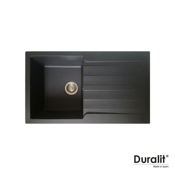 Νεροχυτης Συνθετικος 86x50 Duralit Graphite - Image 1
