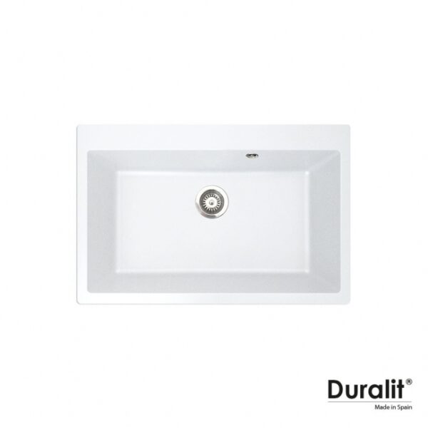 Νεροχυτης Συνθετικος Υποκ/Νος 76x50 Duralit White - Image 1