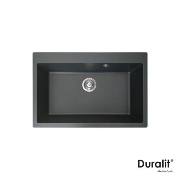 Νεροχυτης Συνθετικος 76x50 Duralit Graphite - Image 1