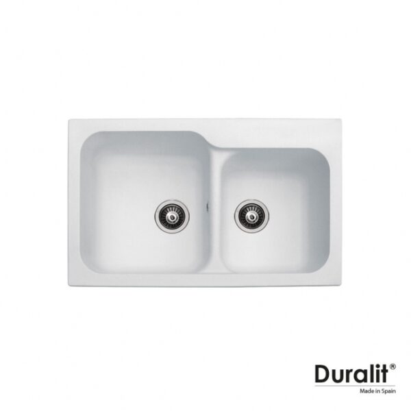 Νεροχυτης Συνθετικος 83x50 Duralit White - Image 1