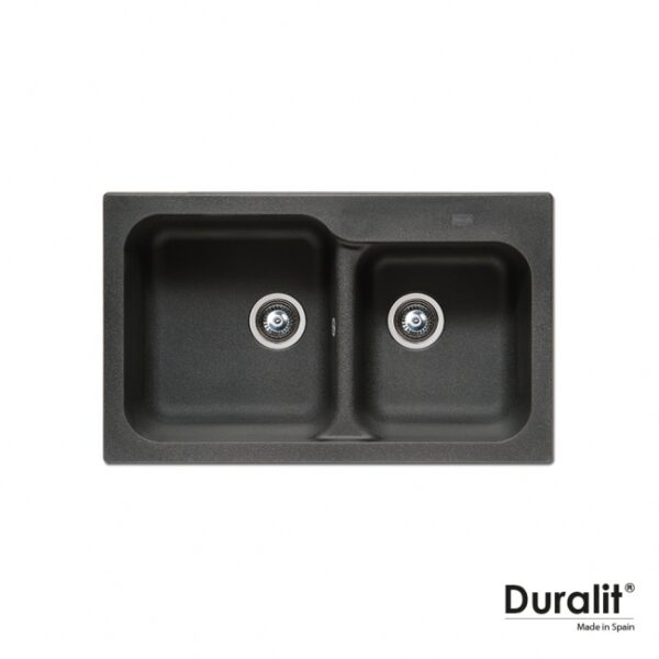 Νεροχυτης Συνθετικος 83x50 Duralit Graphite - Image 1