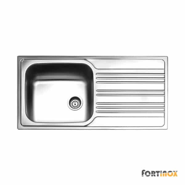 Νεροχυτης Valley 100x50 Fortinox Inox Λειο - Image 1