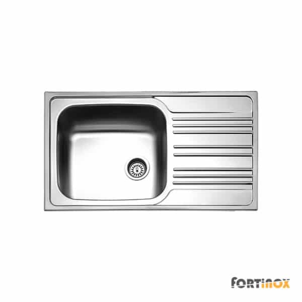 Νεροχυτης Valley 86x50 Fortinox Inox Λειο - Image 1