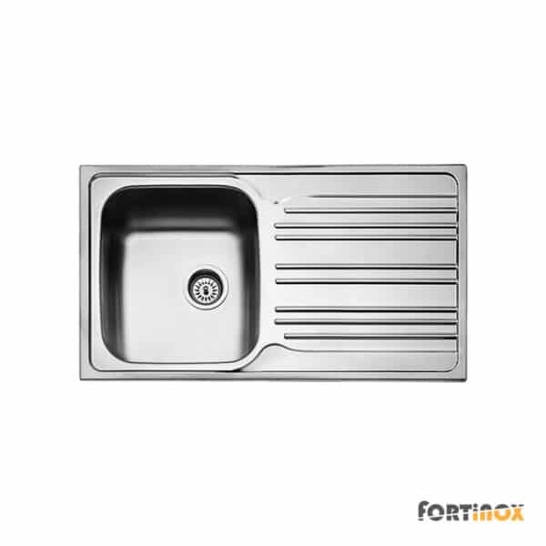 Νεροχυτης Valley 86x50 Fortinox Inox Λειο - Image 1