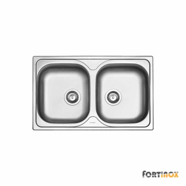 Νεροχυτης Valley 80x50 Fortinox Inox Λειο - Image 1