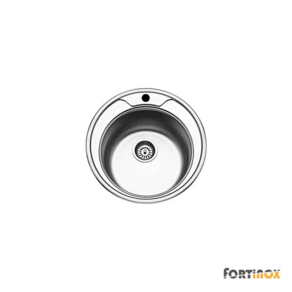 Νεροχυτης Valley Φ48 Fortinox Inox Λειο - Image 1