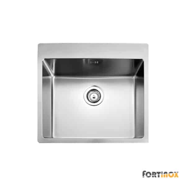 Νεροχυτης Squadro 55x50,5 Fortinox Inox Λειο - Image 1