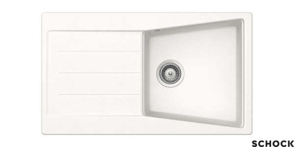Νεροχύτης CITY 86x50 SCHOCK CRISTALITE SUPERWHITE GR - Image 1