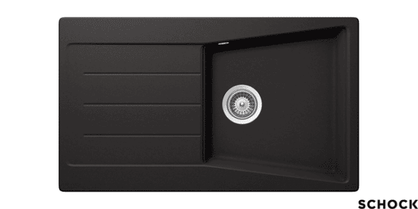 Νεροχύτης CITY 86x50 SCHOCK CRISTALITE NERO GR - Image 1