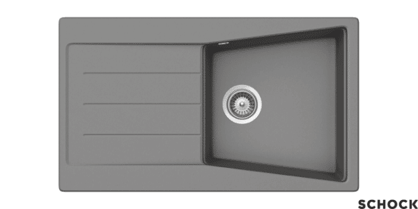 Νεροχύτης CITY 86x50 SCHOCK CRISTALITE CROMA GR - Image 1