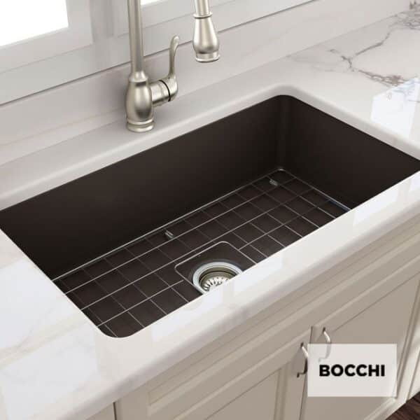 Νεροχυτης Ενθετος 81x48 Bocchi Brown Matt - Image 1