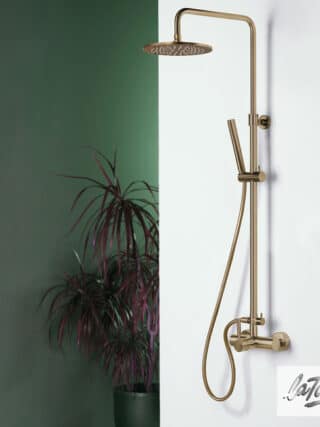 Μπαταρια Ντουζ&επεκτ.Κολωνα&κεφαλη Tech La Torre Antique Brass