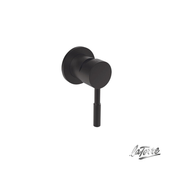 Εκτροπεας Εντοιχ.3 Εξοδων Tech La Torre Black Matt - Image 1