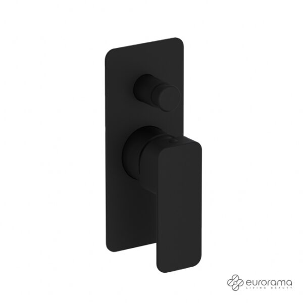 Μικτης Εντοιχισμου 1 Εξοδου Quadra Eurorama Black Matt - Image 1