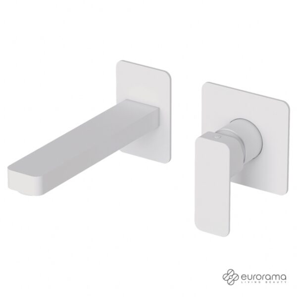 Μπαταρια Νιπτηρος Τοιχου Quadra Eurorama White Matt - Image 1
