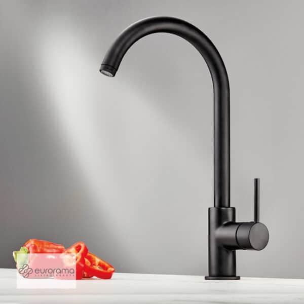 Μπαταρια Νεροχυτη  Tonda Eurorama Black Matt - Image 1