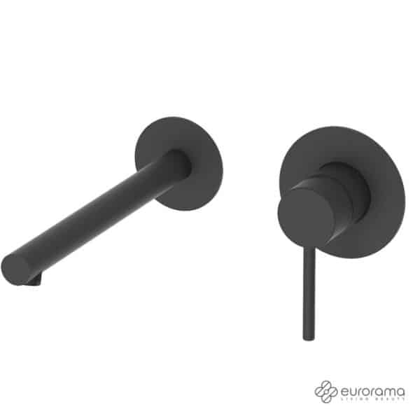 Μπαταρια Νιπτηρος Τοιχου Tonda Eurorama Black Matt - Image 1