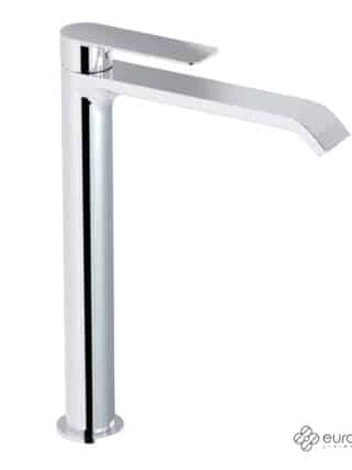 Μπαταρια Νιπτηρα Υψηλη Με Βαλβιδα Clic-Clac Charma Eurorama Chrome