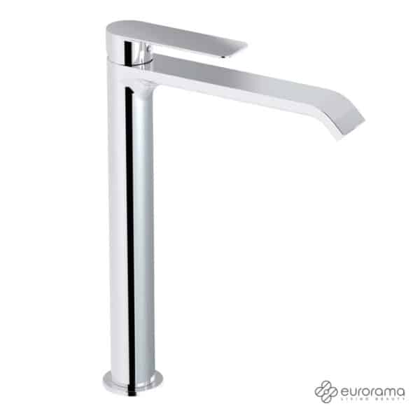 Μπαταρια Νιπτηρα Υψηλη Με Βαλβιδα Clic-Clac Charma Eurorama Chrome - Image 1