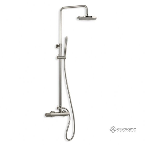 Μπαταρια Ντουζ&επεκτ.Κολωνα&κεφαλη Eletta Tecno Inox - Image 1