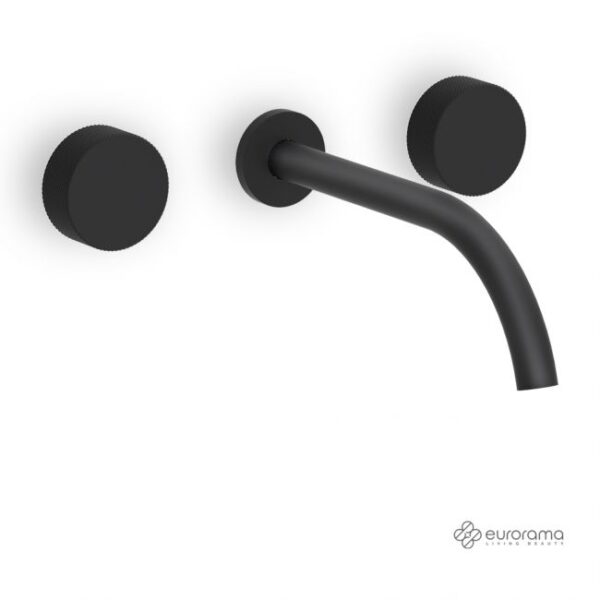 Μπαταρια Νιπτηρα 3 Οπων Eletta Tecno Eurorama Black Matt - Image 1