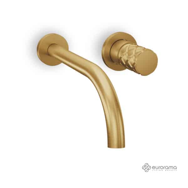 Μπαταρια Νιπτηρα Τοιχου Eletta Chester Eurorama Brushed Gold - Image 1
