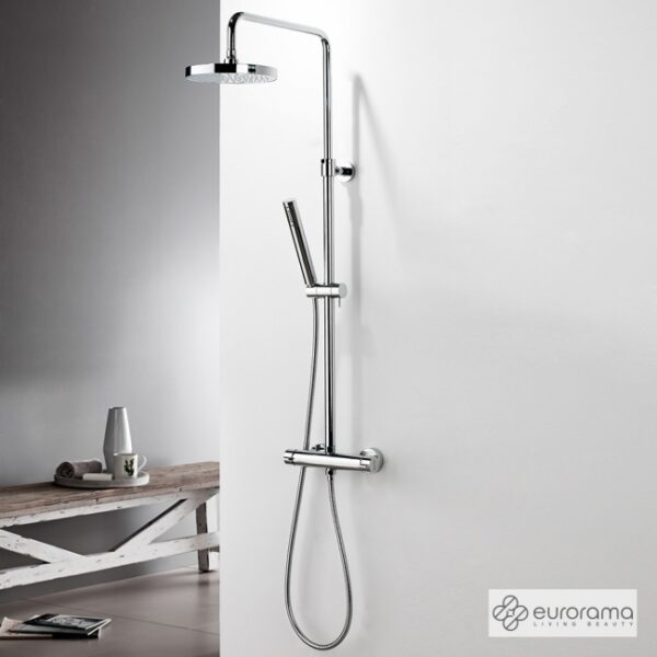 Μπαταρια Ντουζ&επεκτ.Κολωνα&κεφαλη Eurorama Chrome - Image 1