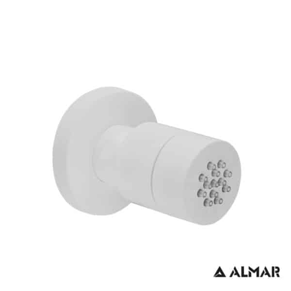 Επιτοιχο Ανακλινομενο Jet Round Almar White Matt - Image 1