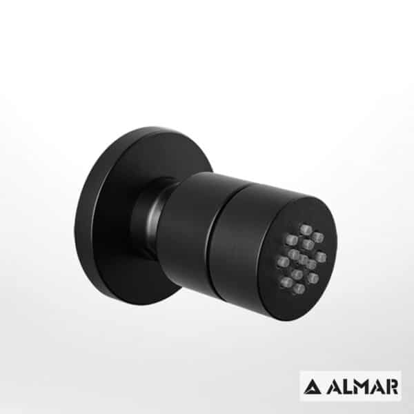 Επιτοιχο Ανακλινομενο Jet Round Almar Black Matt - Image 1