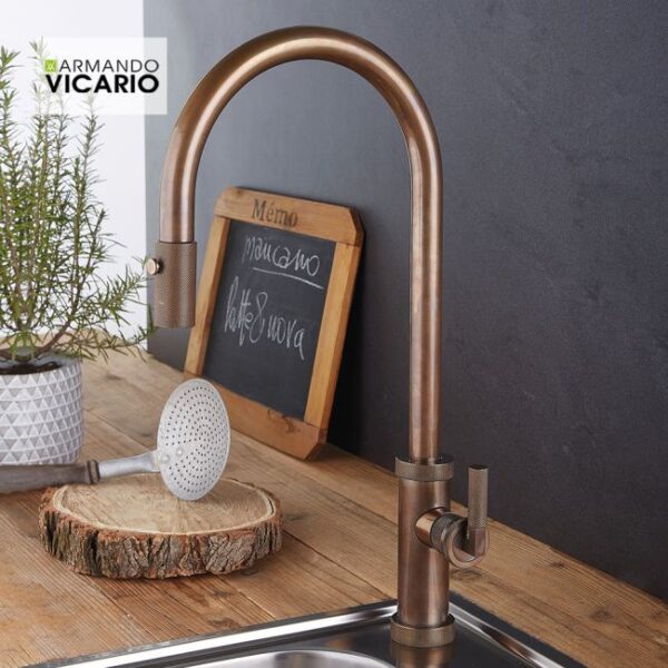 Μπαταρια Νεροχυτη Urban Armando Vicario Natural Brass - Image 1