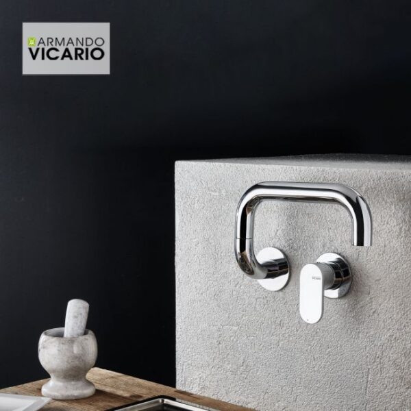 Μπαταρια Νεροχυτη Τοιχου Laundry Armando Vicario Chrome - Image 1
