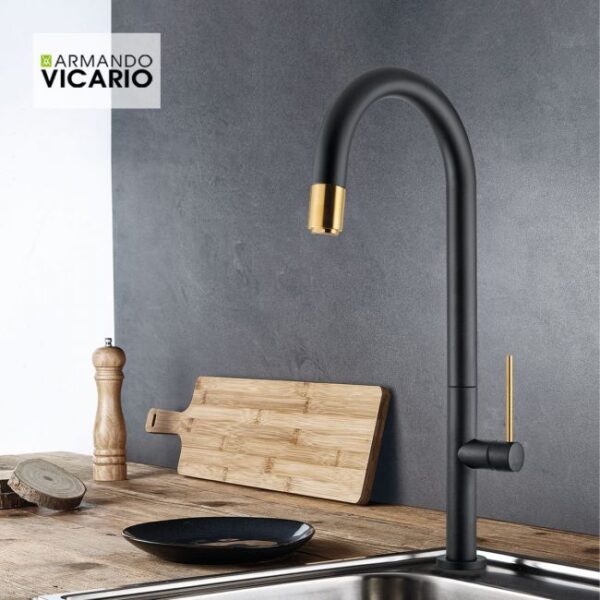 Μπαταρια Νεροχυτη Tozo Black Matt/Brushed Gold - Image 1