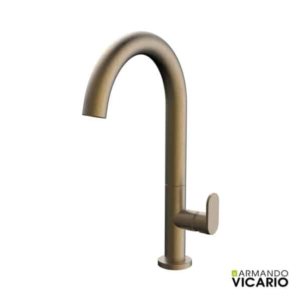 Μπαταρια Νιπτηρα Υψηλη Slim Armando Vicario Antique Brass - Image 1