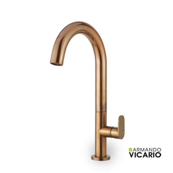 Μπαταρια Νιπτηρα Υψηλη Slim Armando Vicario Natural Brass - Image 1