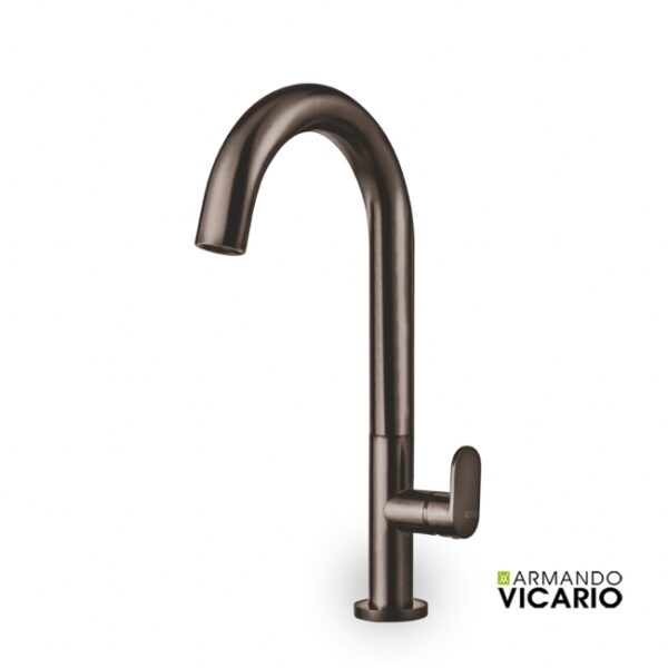 Μπαταρια Νιπτηρα Υψηλη Slim Armando Vicario Black Brushed - Image 1