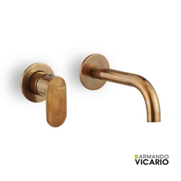 Μπαταρια Νιπτηρα Τοιχου Slim Armando Vicario Natural Brass - Image 1