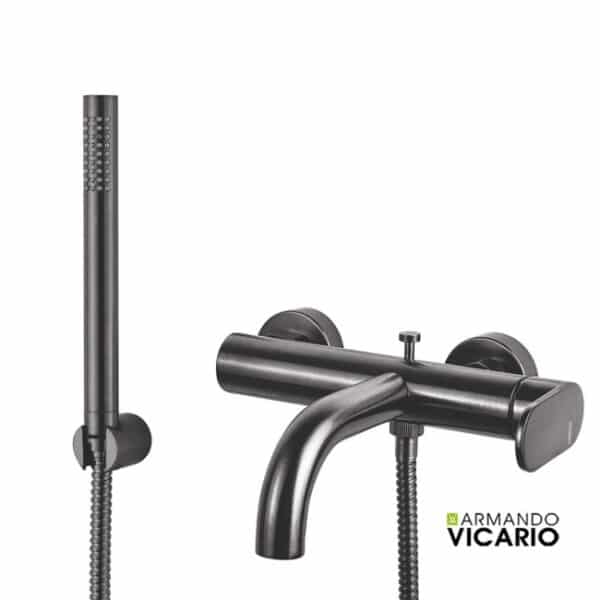 Μπαταρια Λουτρου Slim Armando Vicario Black Brushed - Image 1