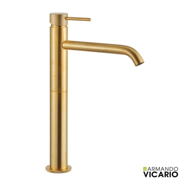Μπαταρια Νιπτηρα Υψηλη Industrial Armando Vicario Brushed Gold - Image 1