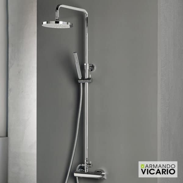 Μπαταρια Ντουζ & Επεκταση Κολωνα & Κεφαλη Industrial Armando Vicario Chrome - Image 1